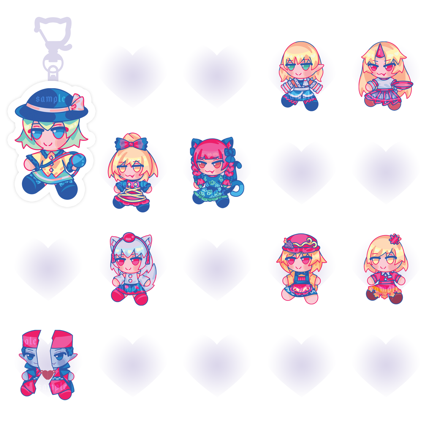「 Touhou 」Fumo Charms Vol. 6