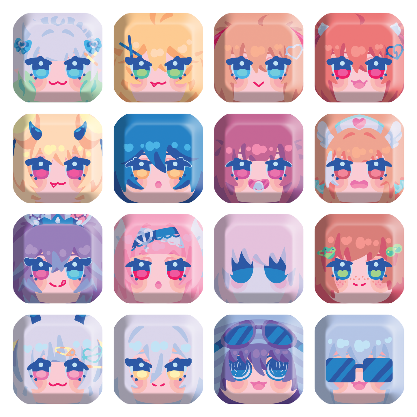 Indie Vtuber | Keycaps Vol. 2