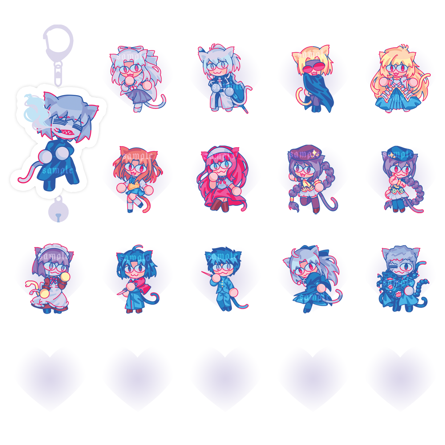 「 Melty Blood 」Neco Charms Vol. 2