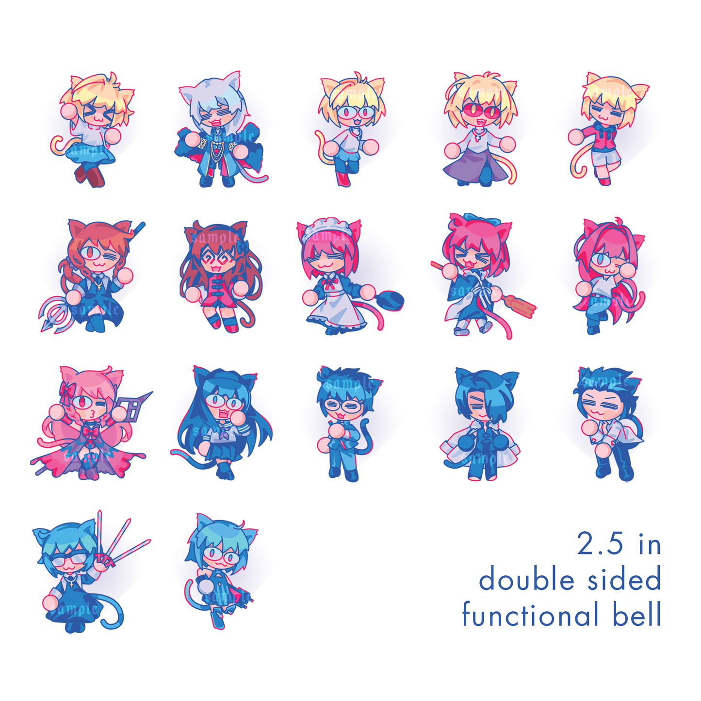 「 Melty Blood 」Neco Charms Vol. 1