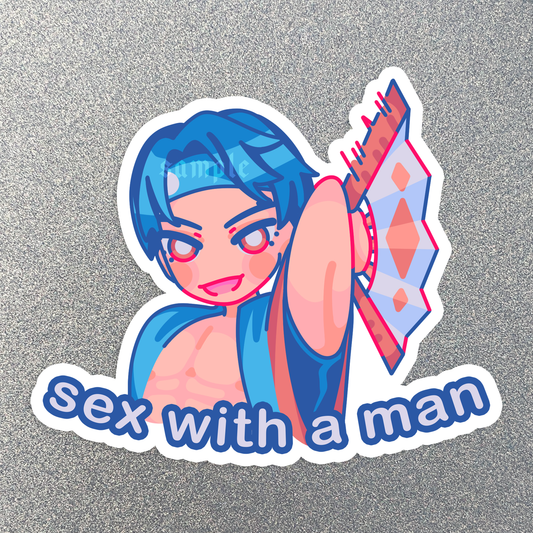 Sex With a Man Sticker