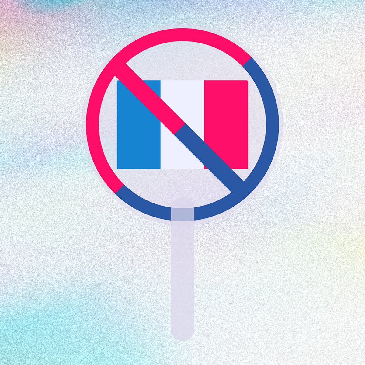 Anti-French Hand Fan
