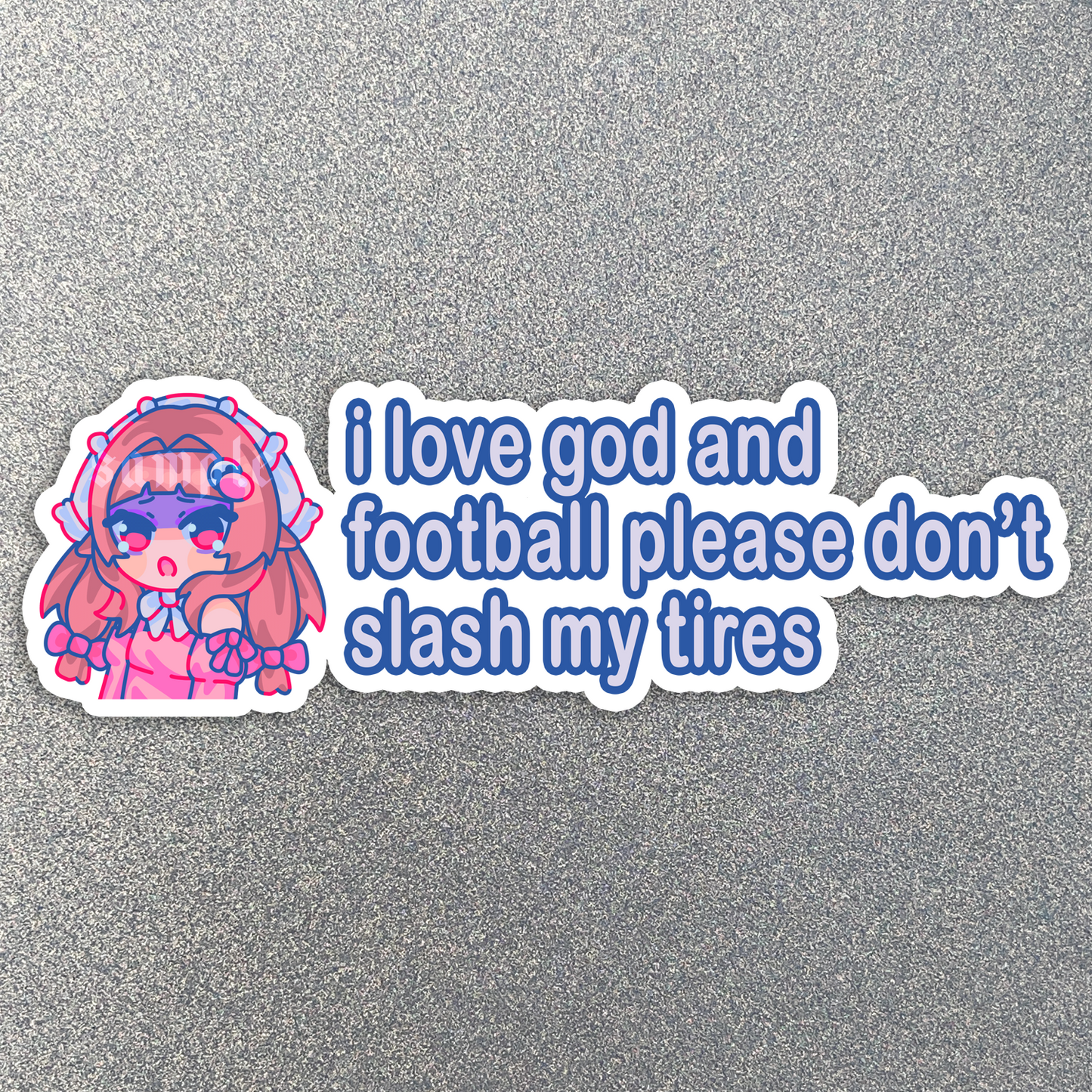 Essie Please Don't Slash My Tires Sticker
