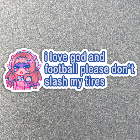 Essie Please Don't Slash My Tires Sticker