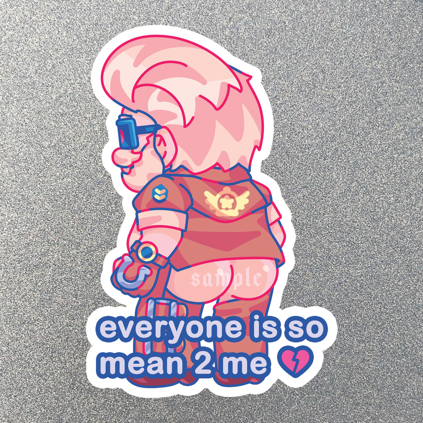 「 Guilty Gear 」Everyone Is So Mean To Me Sticker