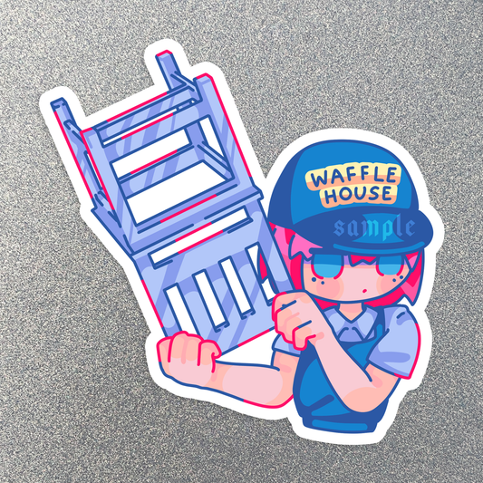 Waffle Mansion Sticker