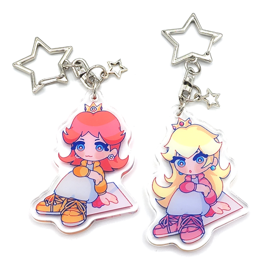 Daisy + Peach Charms