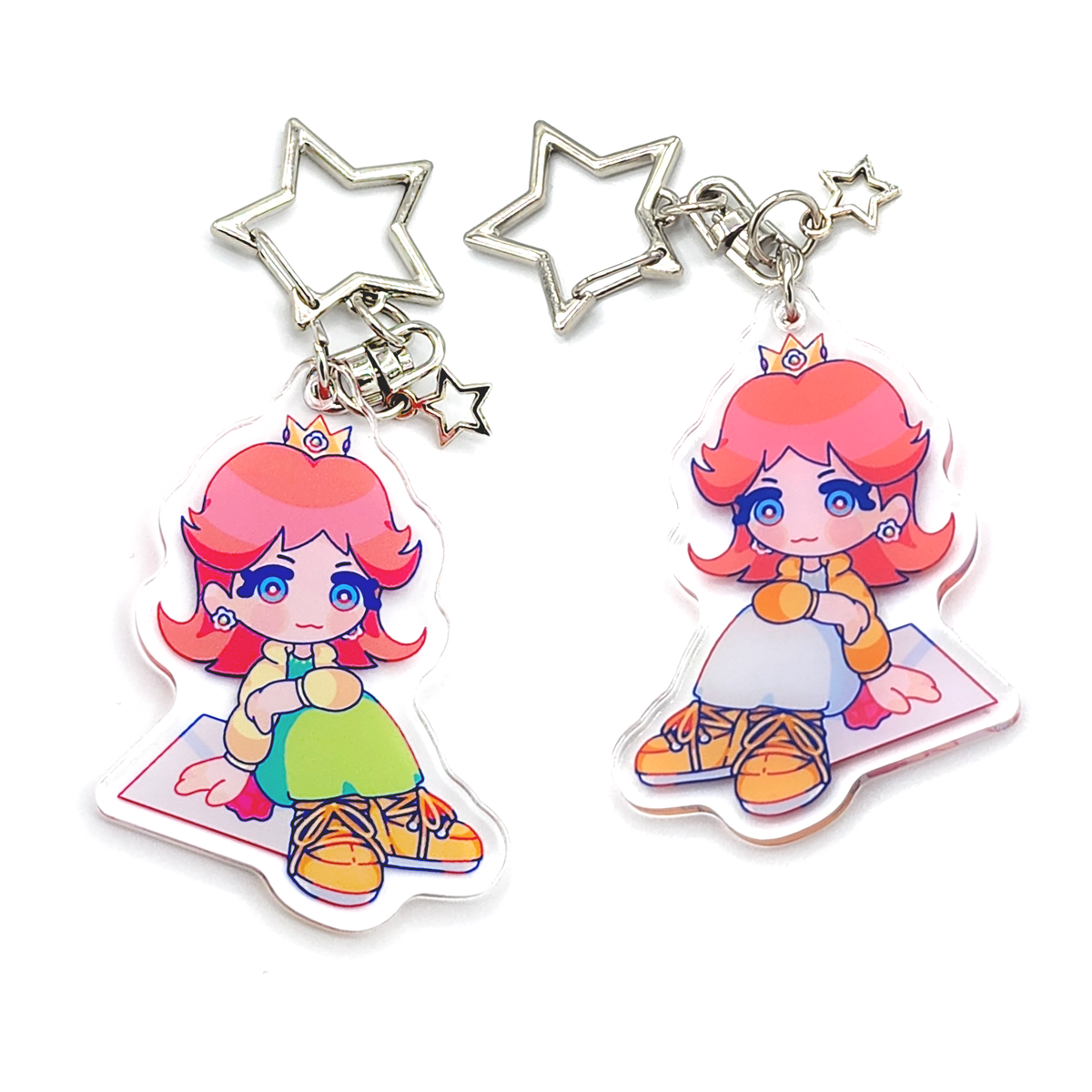 Daisy + Peach Charms