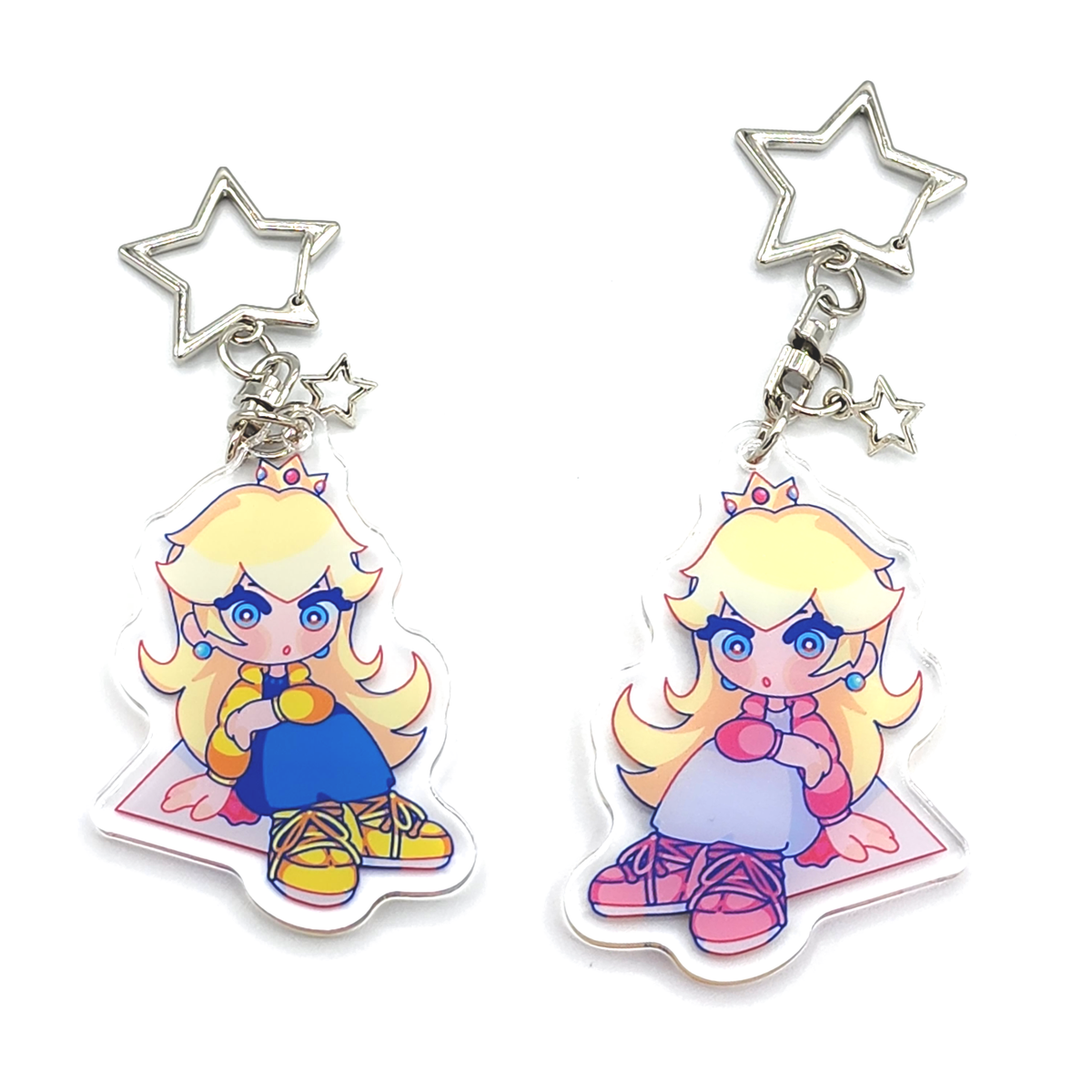Daisy + Peach Charms