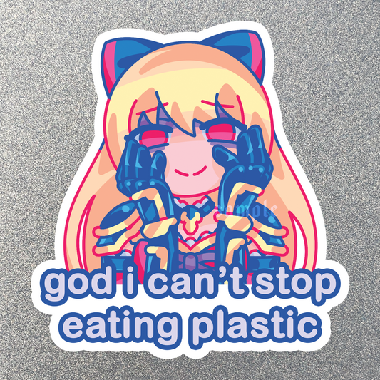「 Granblue Fantasy 」God I Can't Stop Eating Plastic Vira Sticker